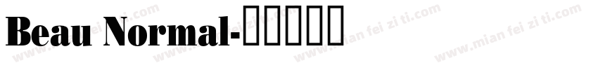Beau Normal字体转换